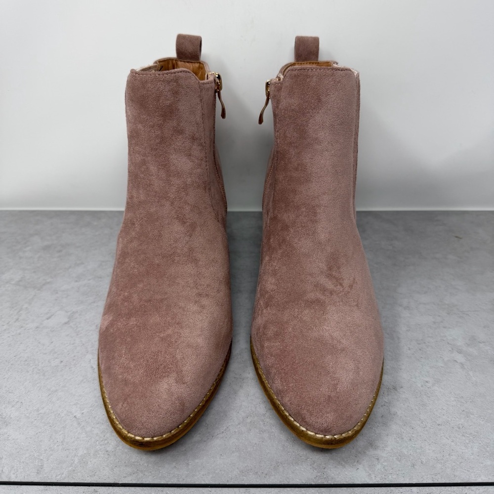 Corkys Vegan Suede Zip Ankle Boots Size 9 - Picture 2 of 15